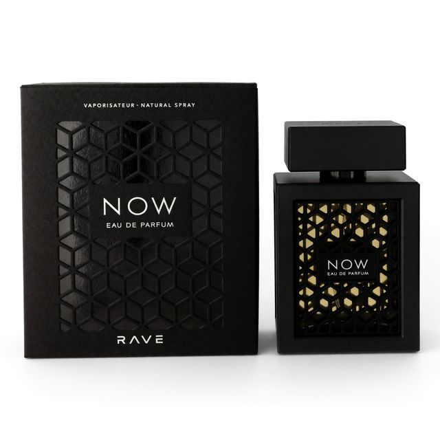 Rave Now Black by Lattafa, 3.4 oz EDP Spray for Unisex