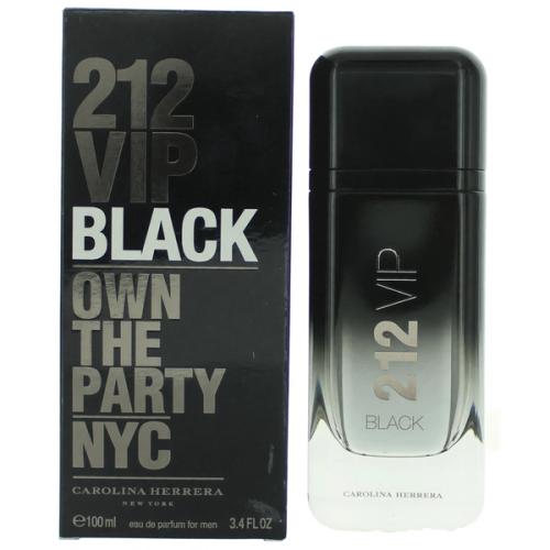 212 VIP Black by Carolina Herrera, 3.4 oz Eau De Parfum Spray for Men