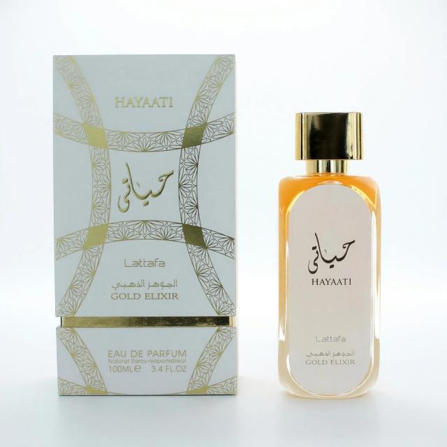 Hayaati Gold Elixir by Lattafa, 3.4 oz Eau De Parfum Spray for Unisex
