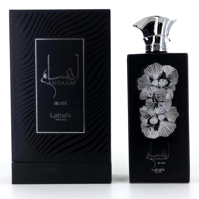 Ansaam Silver by Lattafa, 3.4 oz Eau de Parfum Spray for Unisex