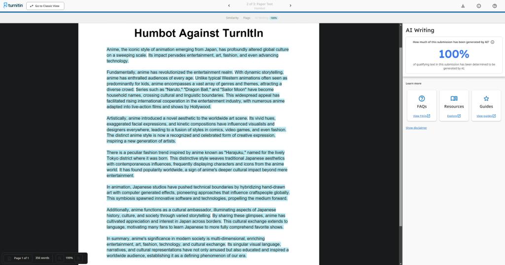 Humbot Against TurnItIn Humbot Review