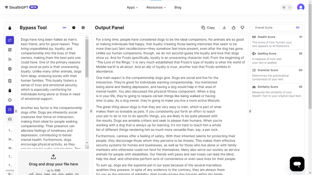 Text Humanized With StealthGPT