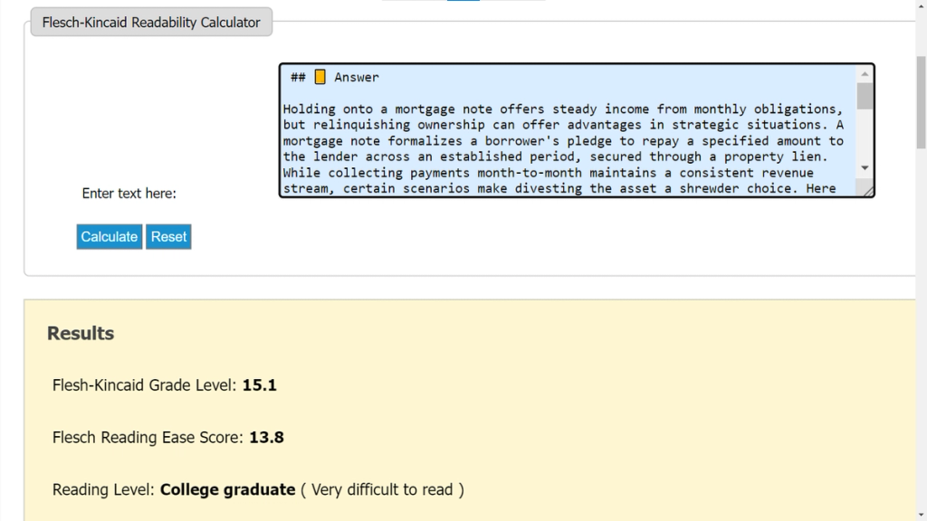 Readability Of BypassGPT'S Text