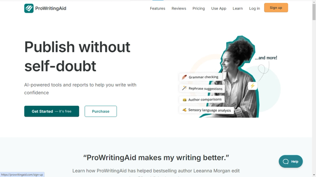 Prowritingaid Homepage