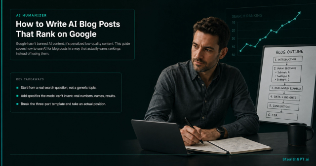 8-step process for writing AI blog posts that rank on Google