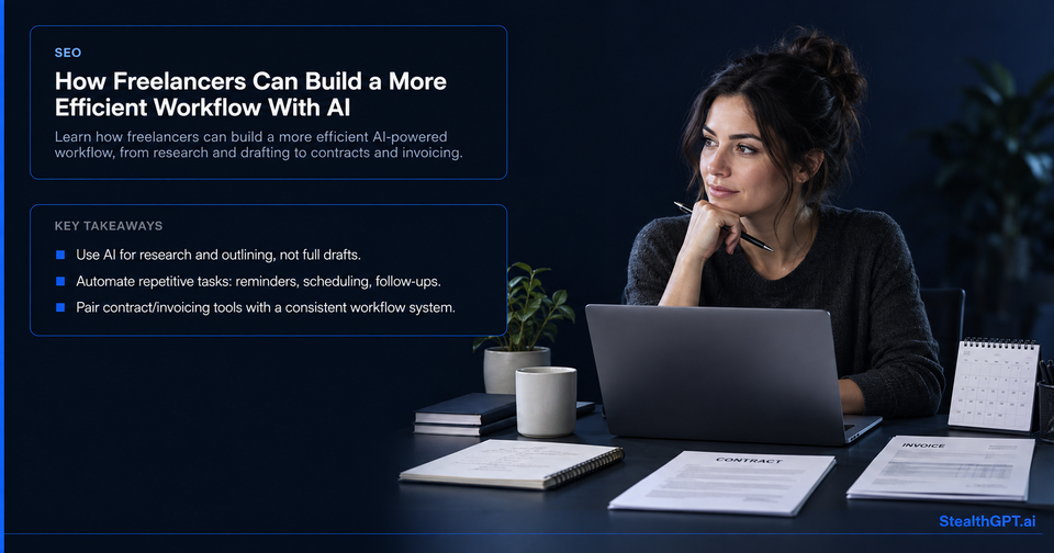 Freelancers using AI to build a more efficient business workflow