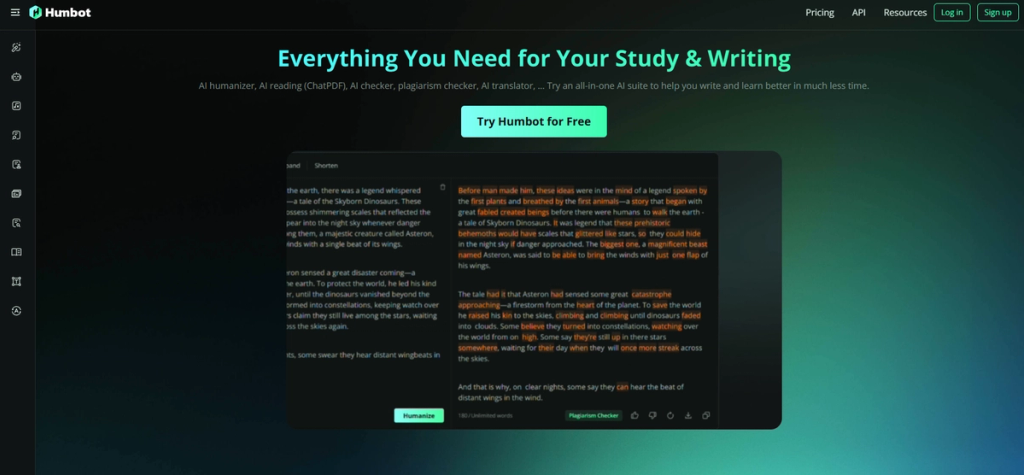 Humbot Homepage