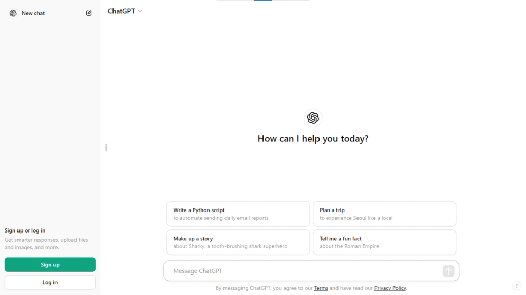 Chatgpt Homepage