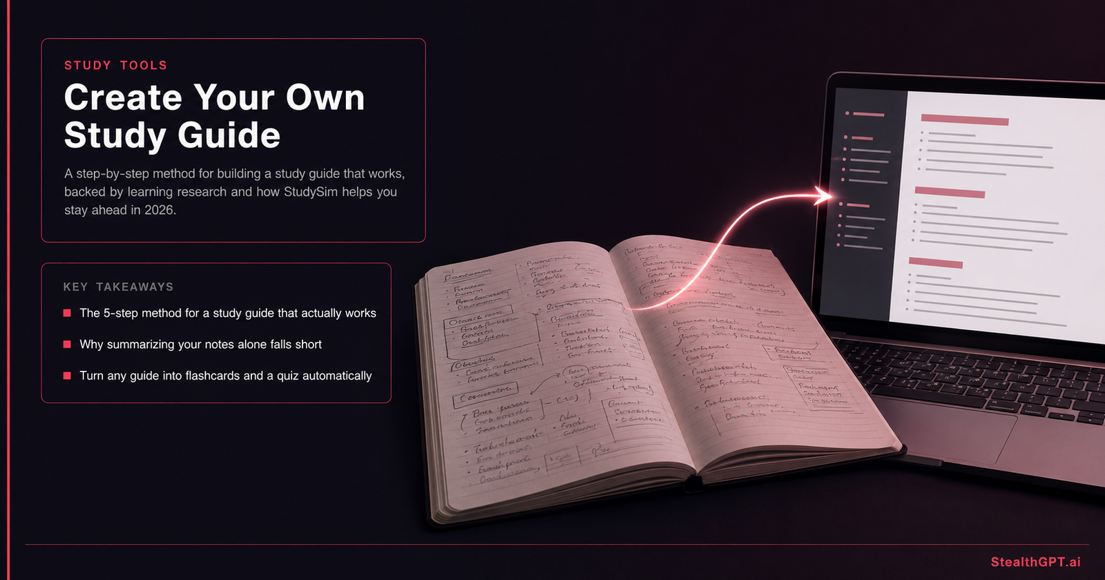 Create your own AI-powered study guide — StealthGPT tools for personalized student learning