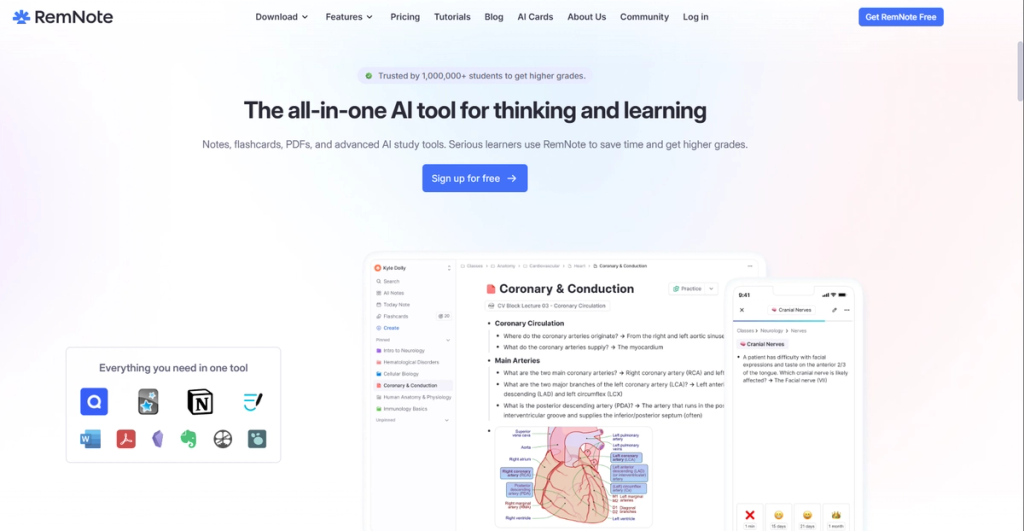 Remnote Homepage