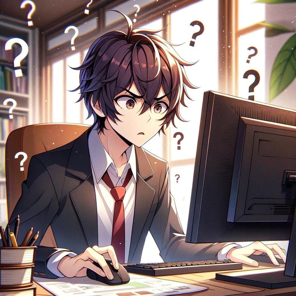 Guy Confused On Computer 1 StealthGPT