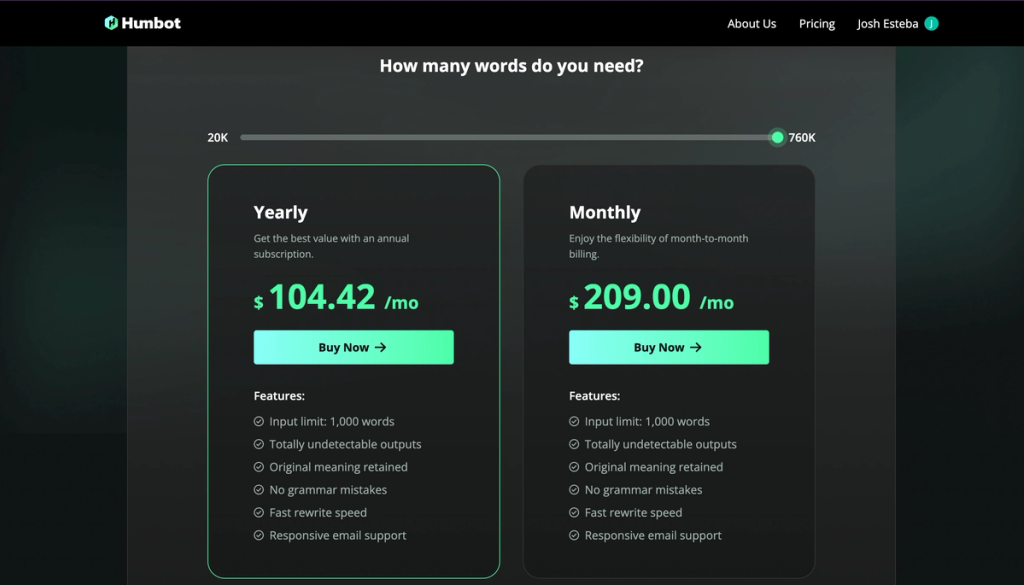 Humbot High Volume Pricing Humbot Review