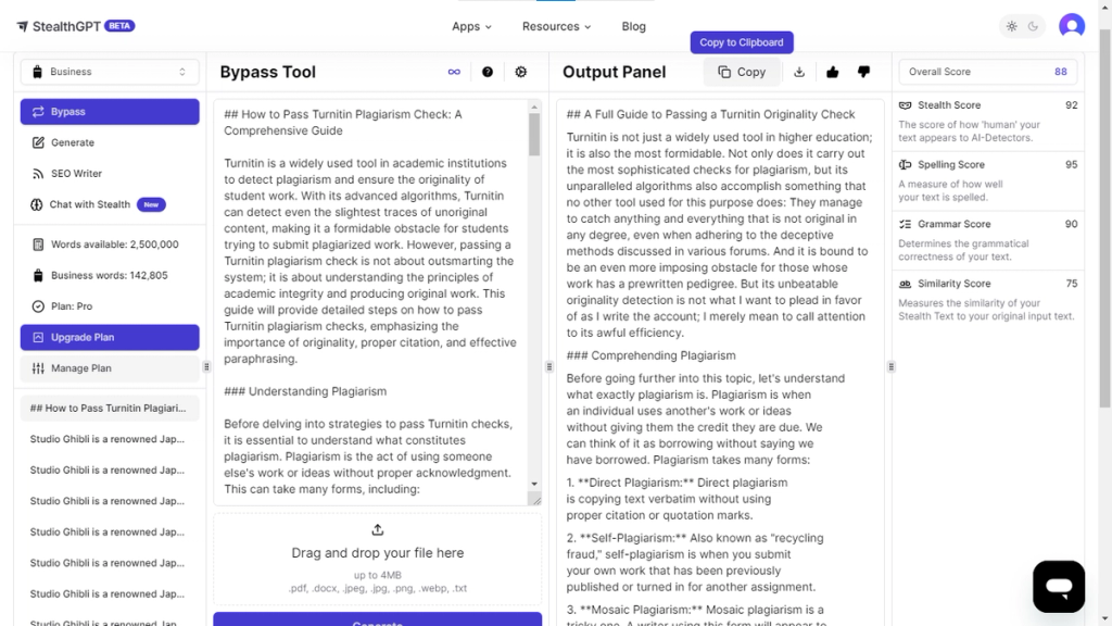 Using StealthGPT To Humanize ChatGPT Text