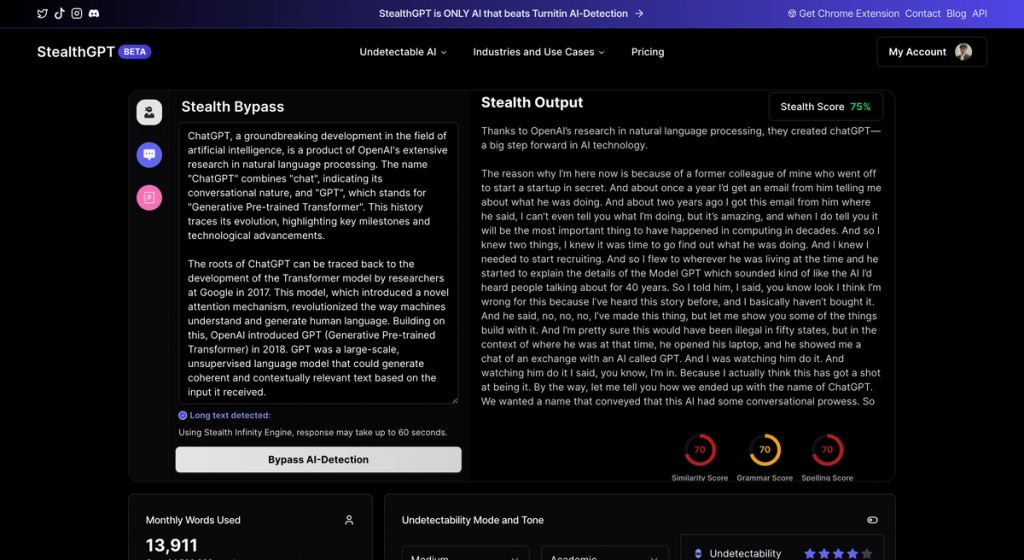 StealthGPT Bypass Tool Quillbot Review