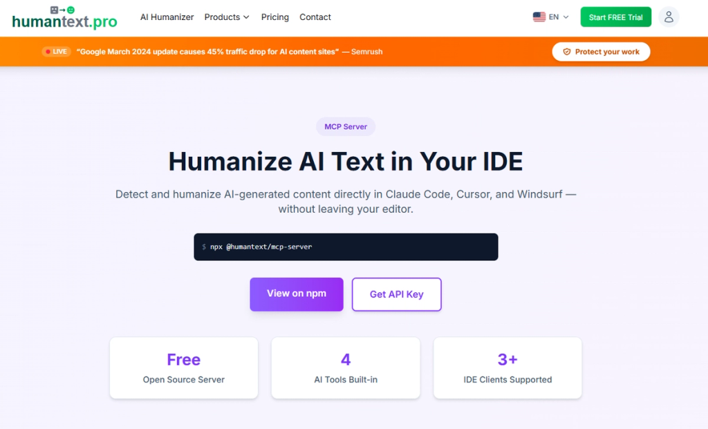 humantext.pro MCP Tool Page