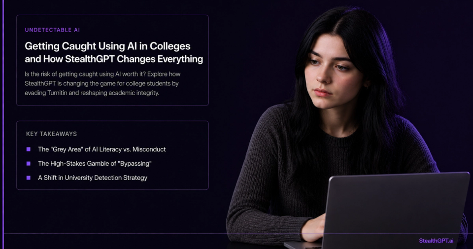 Getting Caught Using AI in Colleges and How StealthGPT Changes Everything