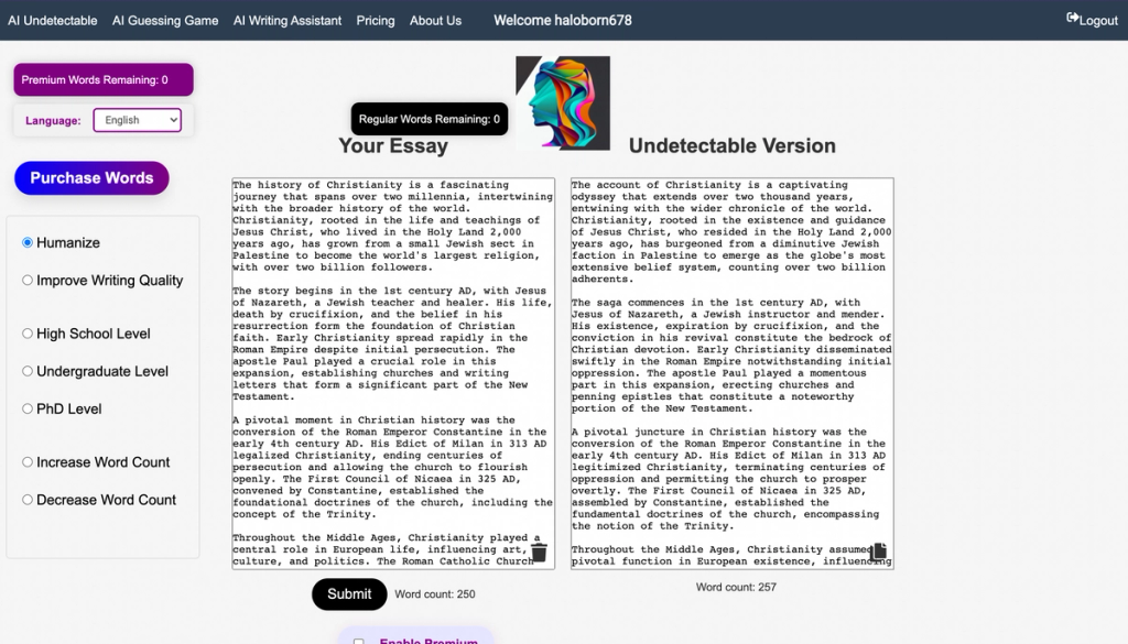 AI Undetectable Humanizer Tool AI Undetectable Review
