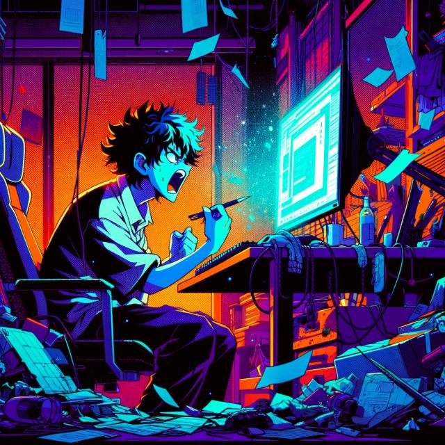 Guy Angry At His Computer 8