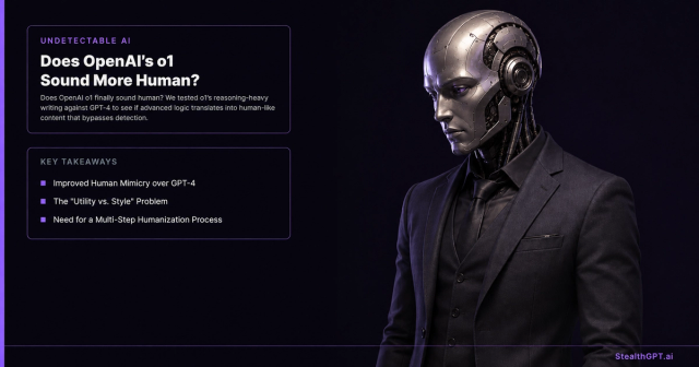 Does OpenAI's o1 Sound More Human?