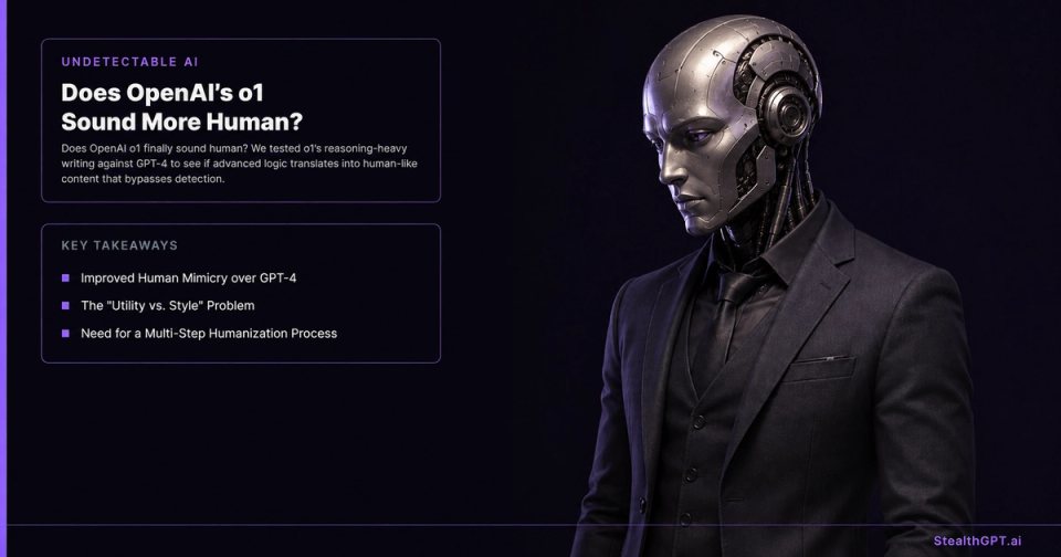 Does OpenAI's o1 Sound More Human?