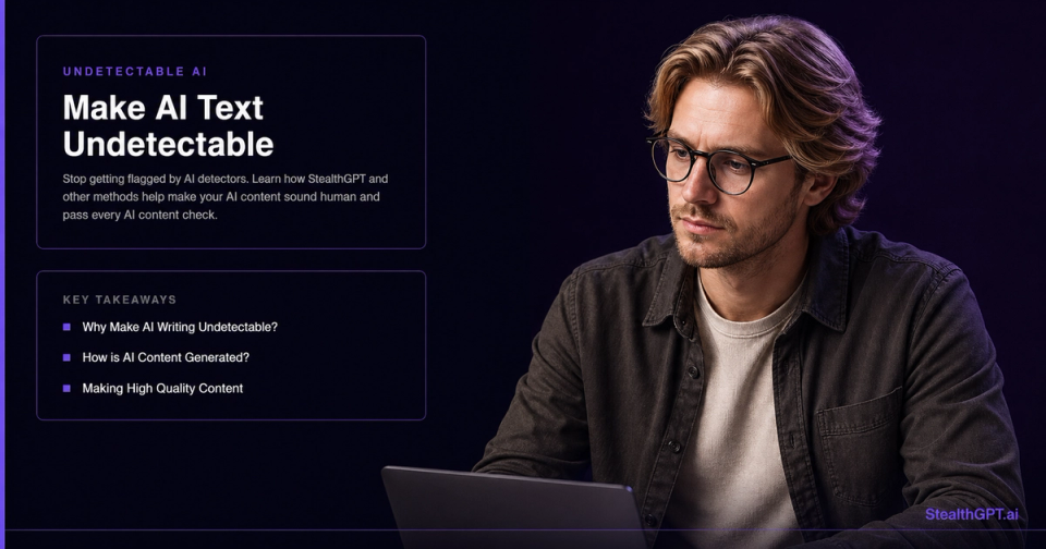 how to make AI text undetectable