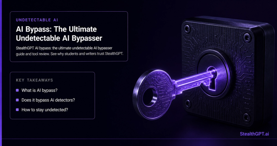 StealthGPT AI bypass — the ultimate undetectable AI bypasser guide and tool review