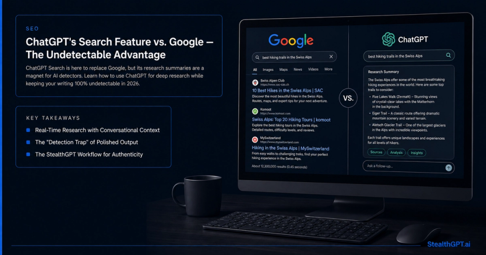 ChatGPT's Search Feature vs. Google — The Undetectable Advantage