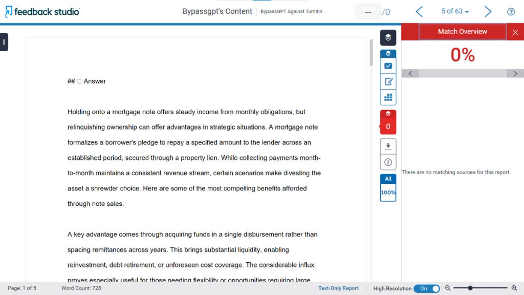 BypassGPT'S Content Passes Turnitin'S Plagiarism Check