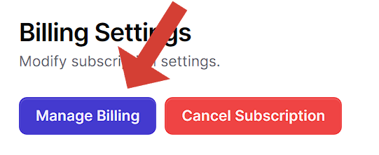 Manage Billing