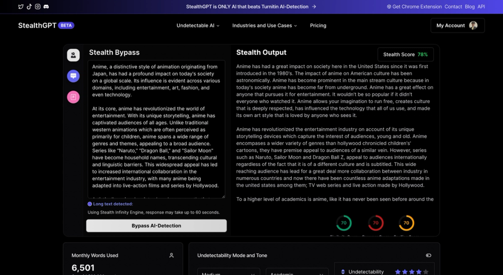 StealthGPT Paraphraser Tool Humbot Review