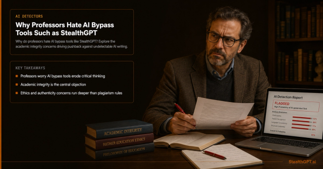 Professor concerned about students using AI bypass tools like StealthGPT