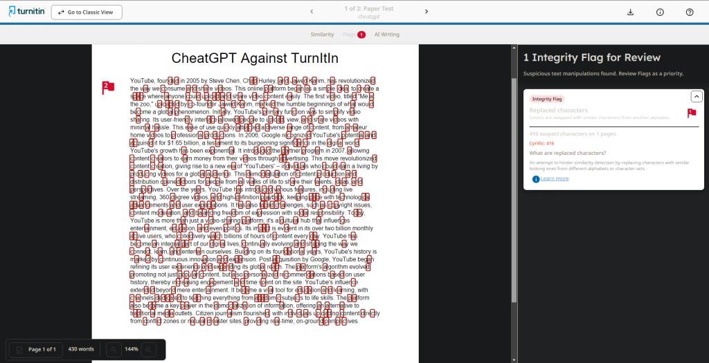 CheatGPT Against TurnItIn CheatGPT Review