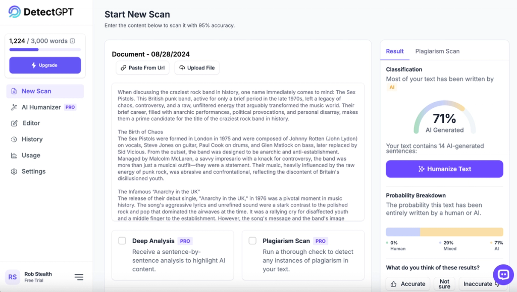 Beat DetectGPT ChatGPT Test StealthGPT