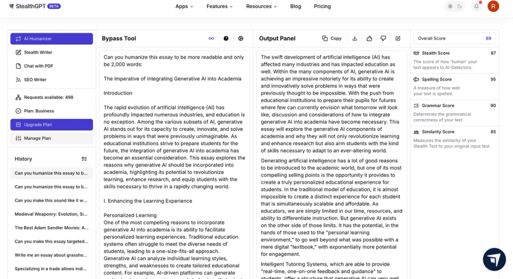 How To Write An Essay With AI Humanizer StealthGPT