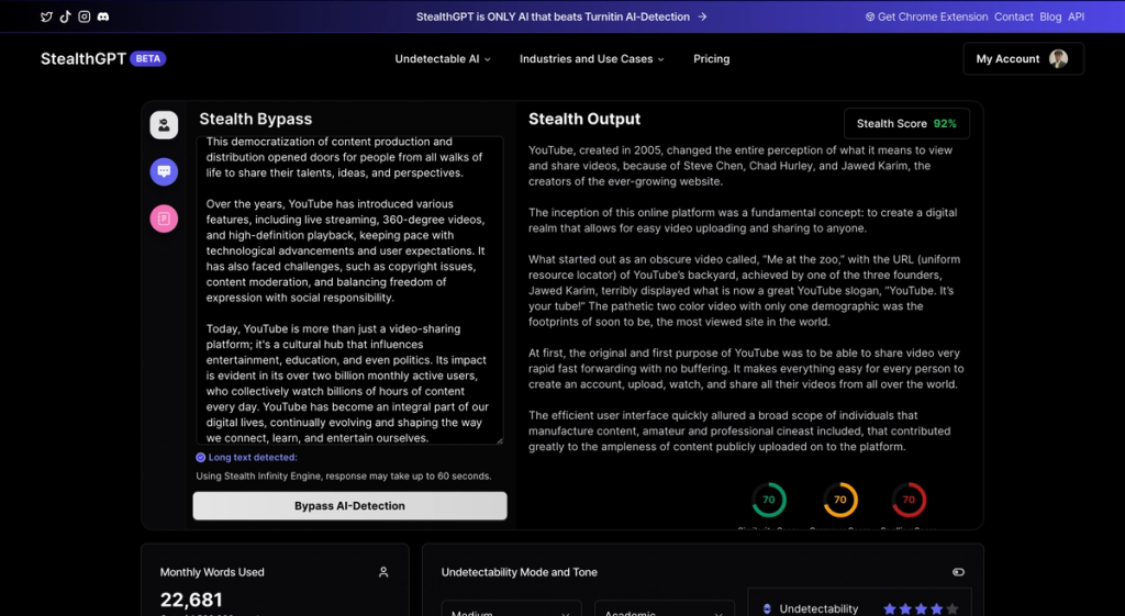 StealthGPT Bypass Tool CheatGPT Review