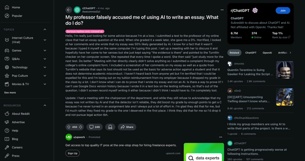 Students Getting In Trouble Reddit StealthGPT