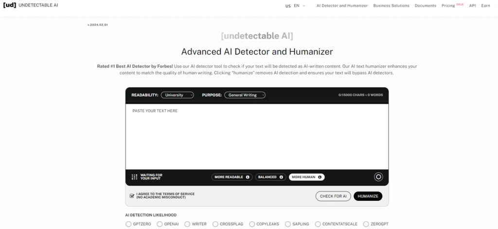 Undetectable AI