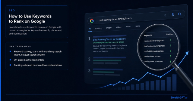 How to use keywords effectively to improve Google search rankings