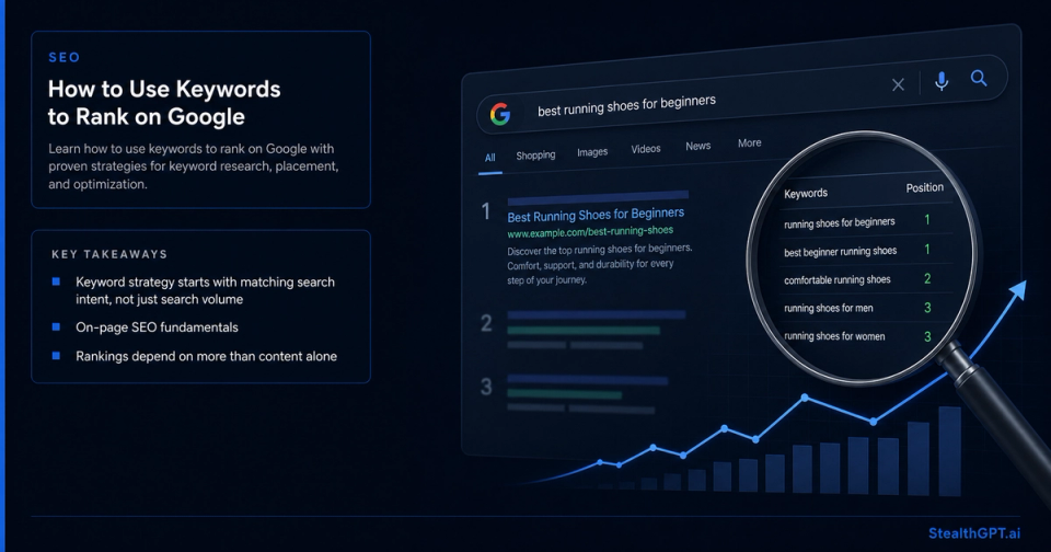 How to use keywords effectively to improve Google search rankings