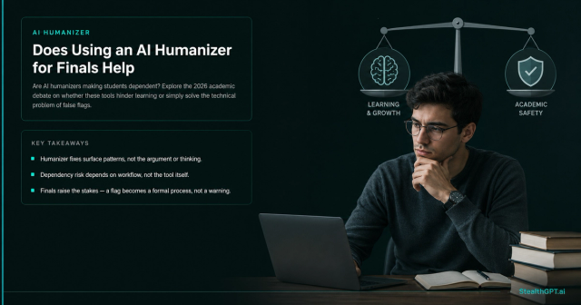 Weighing whether an AI humanizer helps or hurts students during finals