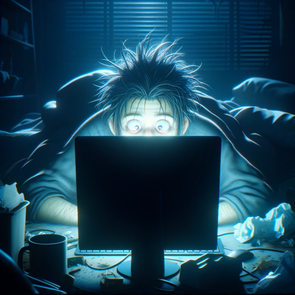 A College Student Looking At His Computer Screen StealthGPT