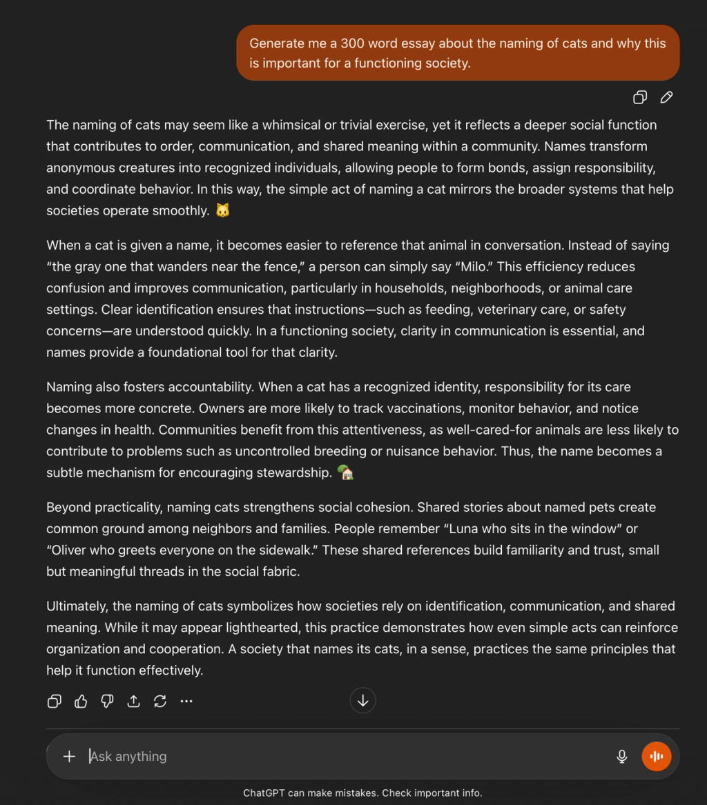 Chatpgt Unhaminzed Text