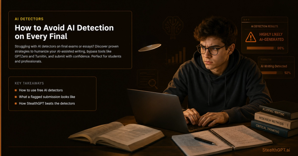 Your professor uses free AI detectors on finals here's how to pass with StealthGPT humanizer