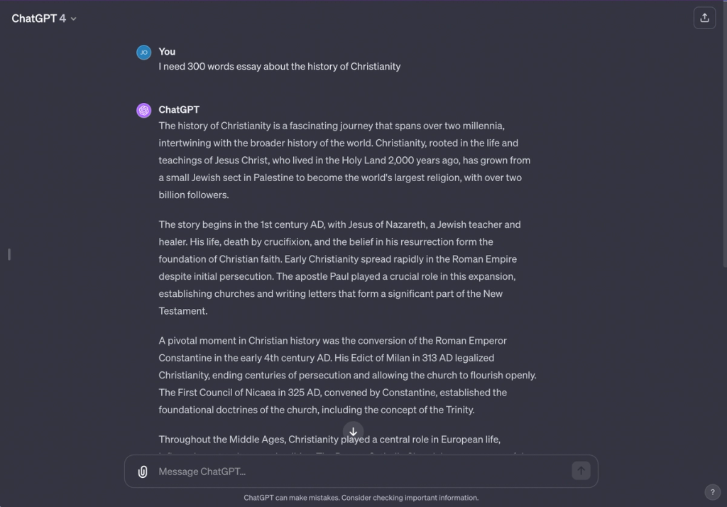ChatGPT Experiment AI Undetectable