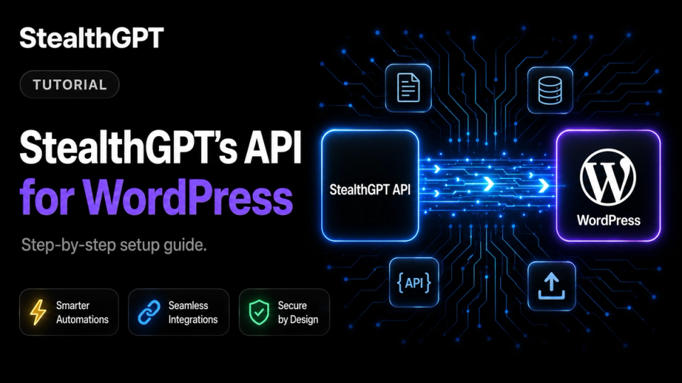 StealthGPT API plugin for Wordpress a step by step setup guide.