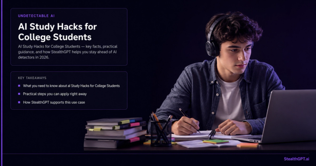 AI study hacks for college students 2026 — how to use AI tools to study smarter and faster