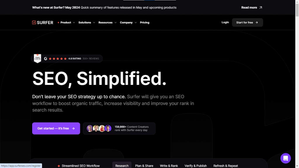 Surfer Homepage
