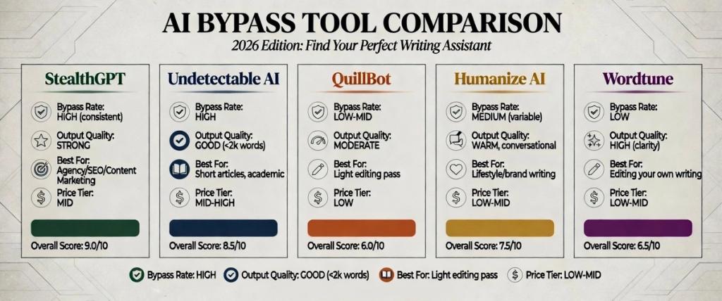 ai bypass tool comparison 2026