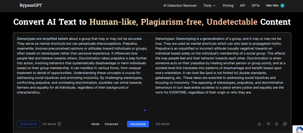 BypassGPT Humanizer