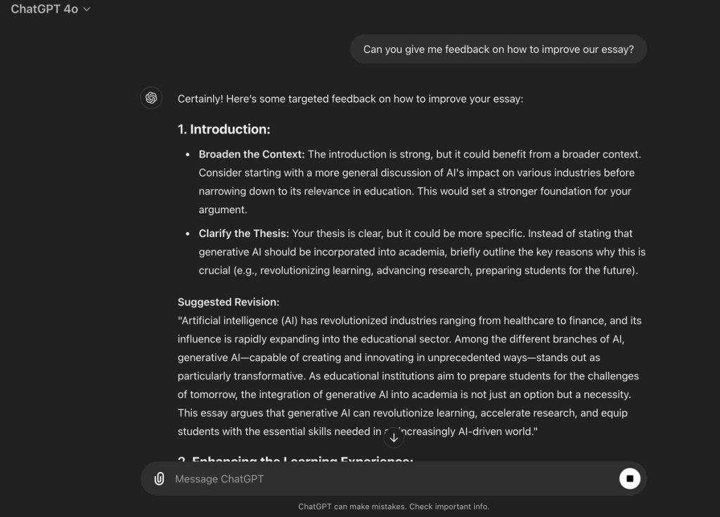 How To Write An Essay With AI ChatGPT Feedback StealthGPT